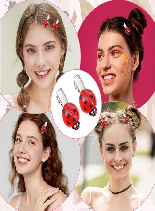 DOPENSPI 15PCS Ladybug Hair Clips, Fun Insect Bug Hair Clips Cute Lady Bug Barrettes Whimsical Accessories Small Red Lady Bugs Hairs Accessories for Women Girls All HairType Cosplay Themed Party - Image 4